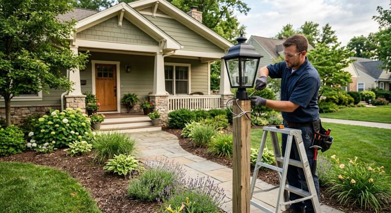 Fence Lighting Installation in Denver, CO