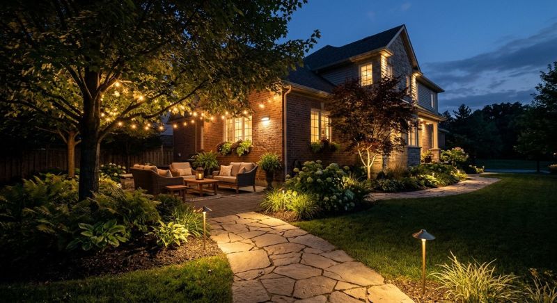 Garden Lighting Installation in Olathe, KS