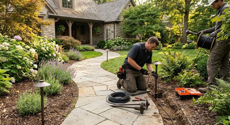 Landscape Lighting Installation in Overland Park, KS